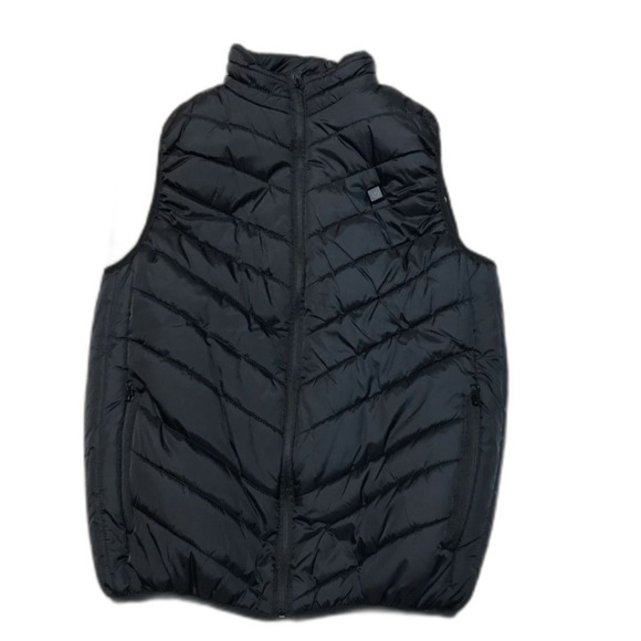 None Other - Black Heated Insulated Puffer Vest Size Men’s Large